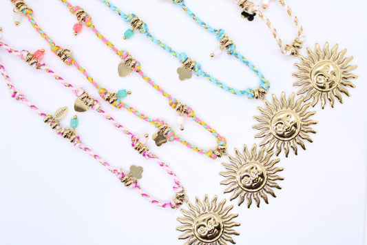 Collana cordino Sun