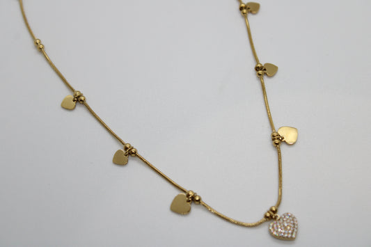 Collana Multi Cuoricini