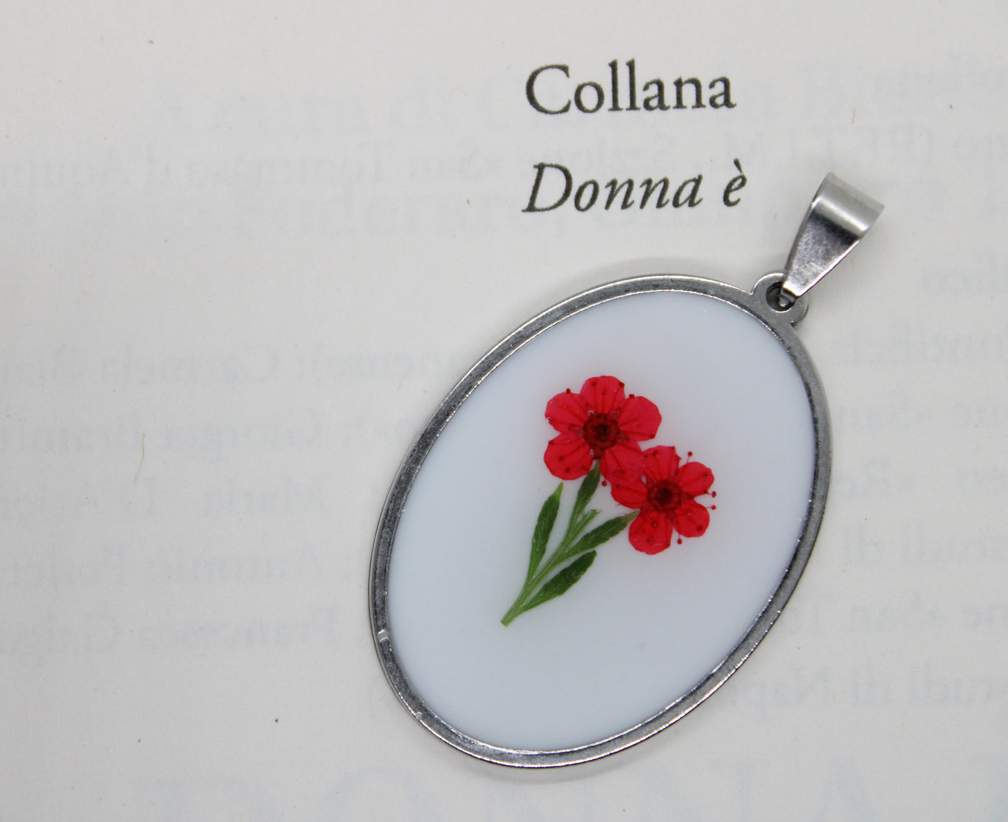 Charms Red Flower