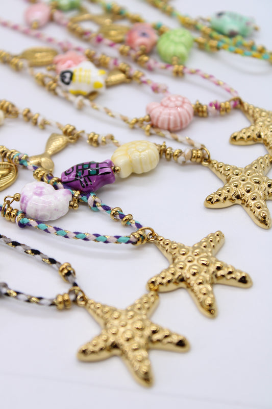 Collana cordino stella