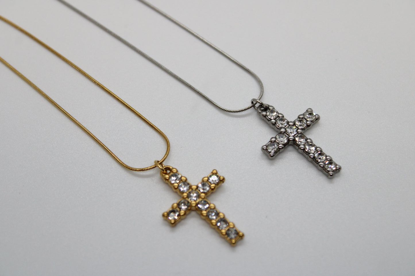Collana Croce Zirconata